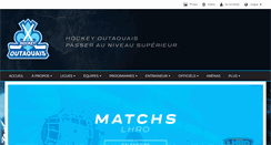 Desktop Screenshot of hockeyoutaouais.com